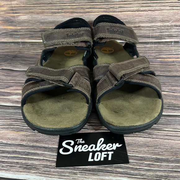 Timberland Breakwater Men's Brown Leather Strap‎ Sandals - Picture 2 of 8